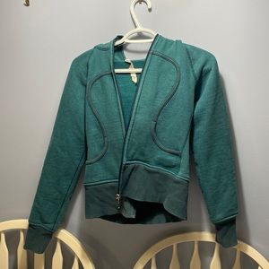 Lululemon scuba hoodie teal/dark green